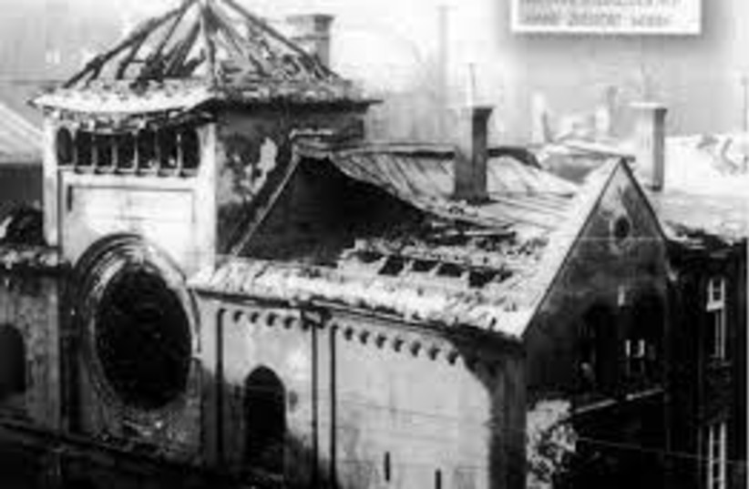  Destroyed Ohel Yaaqov Synagogue (photo credit: Wikimedia Commons)