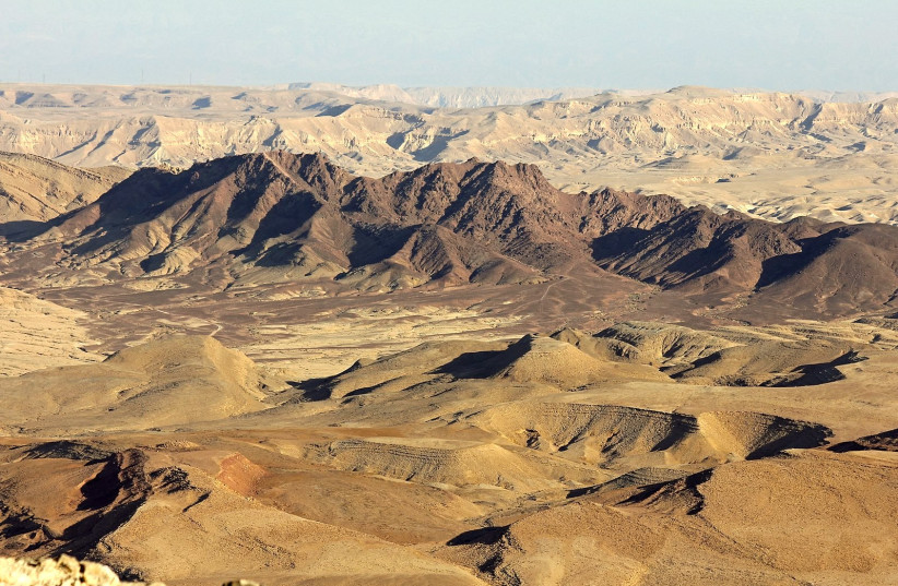  The Negev Desert (photo credit: Wikimedia Commons)