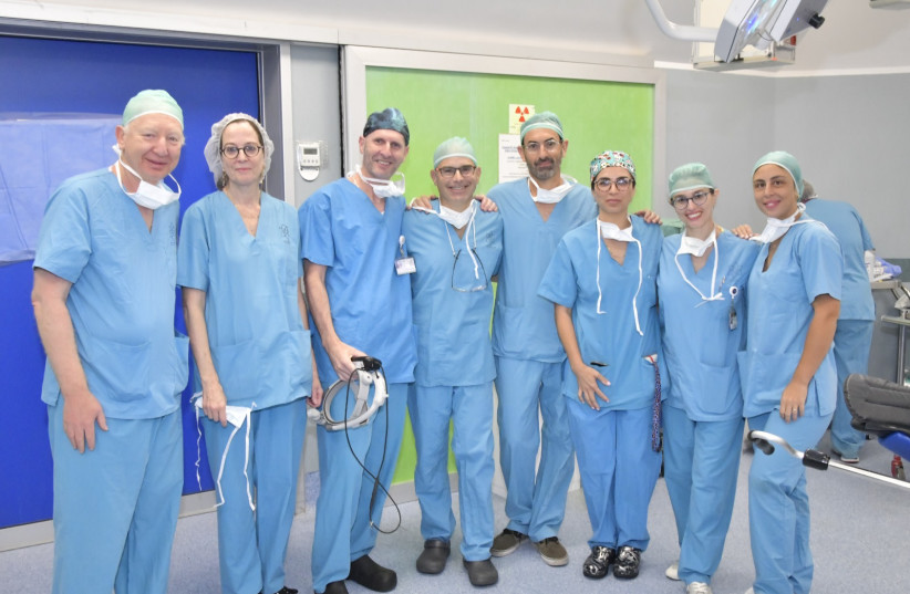 Medical staff at Galilee Medical Center after completing three gender affirmation surgeries. (photo credit: RONI ALBERT)