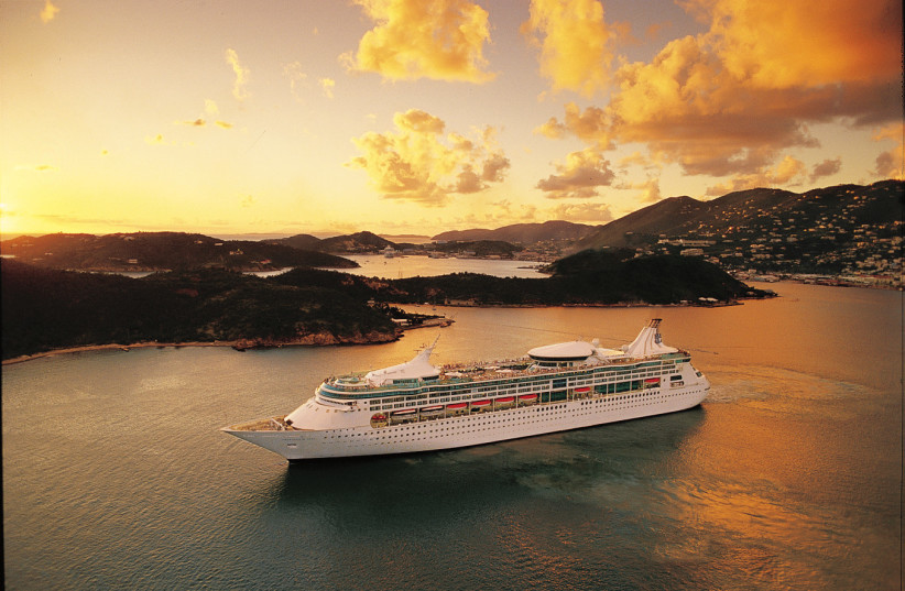  THE ‘RHAPSODY of the Seas’ glides on the water.  (photo credit: ROYAL CARIBBEAN INTERNATIONAL)