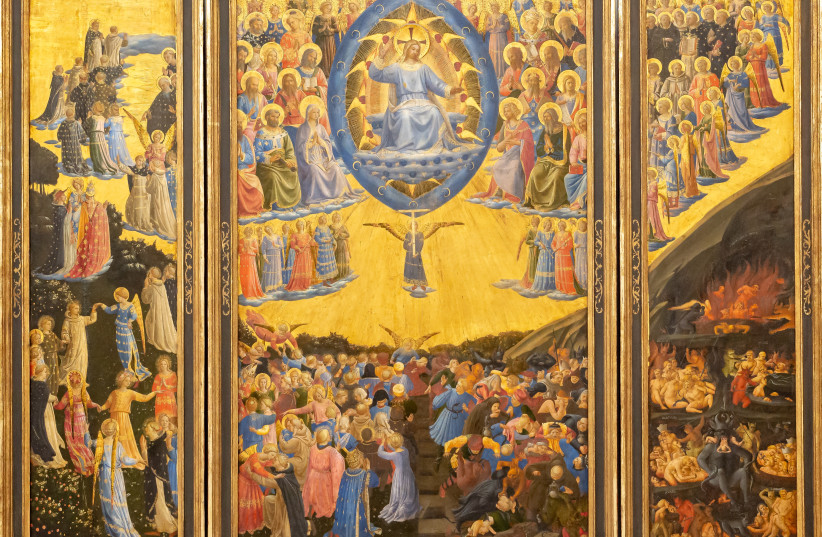  ‘THE LAST Judgement’ by Fra Angelico: The book focuses on messianism in multiple religions.  (photo credit: Wikimedia Commons)