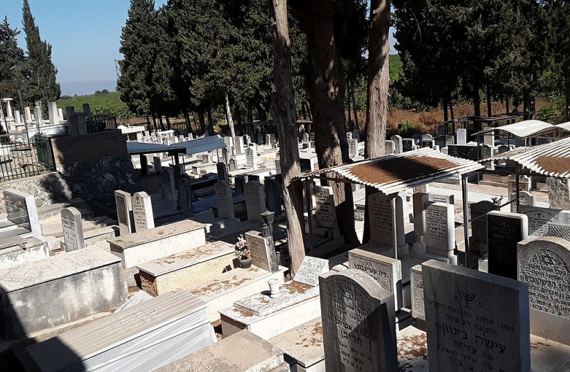  A cemetery is seen in Migdal Ha’emek, northern Israel (photo credit: VIA WIKIMEDIA COMMONS)