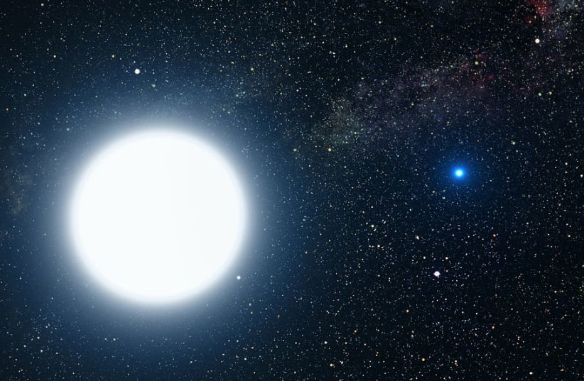  A white dwarf star in space (illustrative). (photo credit: WALLPAPER FLARE)