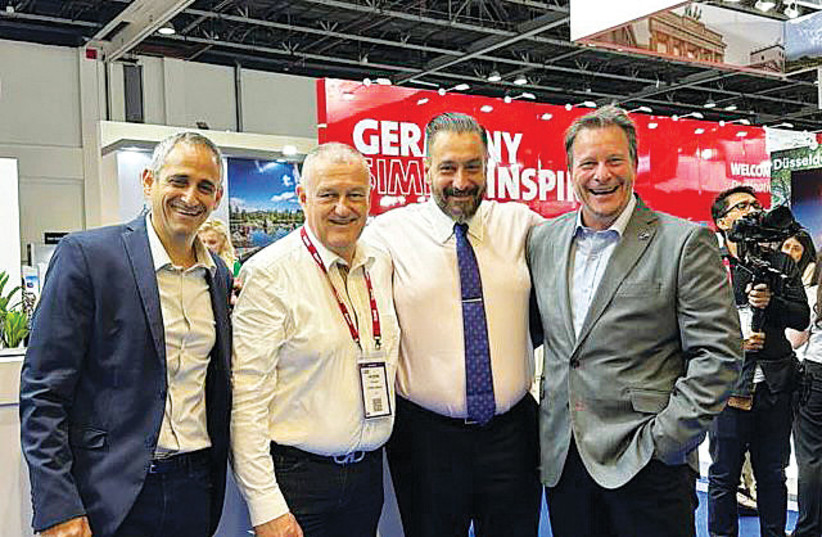  FROM LEFT: Maman Aviation vice president Yariv Abramowicz, Cyprus Airways CEO Paul Sies, Cyprus Airways sales manager Stylianos Bekyras, and Maman Group CEO Ofer Reinhardt. (photo credit: Courtesy Maman APG)