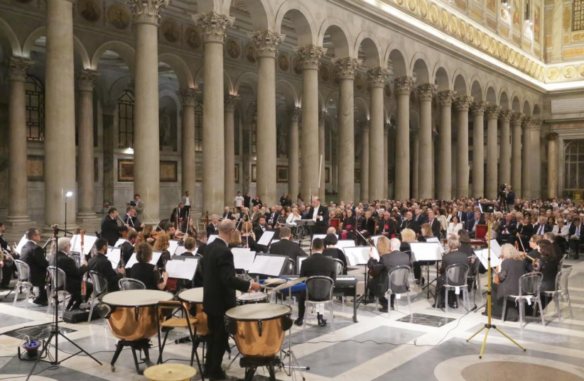 Jerusalem Symphony Orchestra at the Vatican (photo credit:  Basilica of St. Paul )