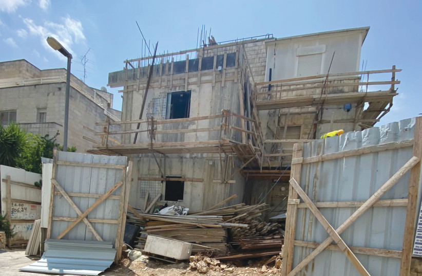  ONE OF THE apartments that were provided to the B’not Sherut was in active construction while the girls are living there. (photo credit: NOA ABLIN)