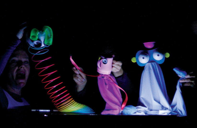  PUPPET THEATER, shadow play, and original music combine in a fun, ecological storyline, in ‘Wanna Play?’ (photo credit: Alon Merom)