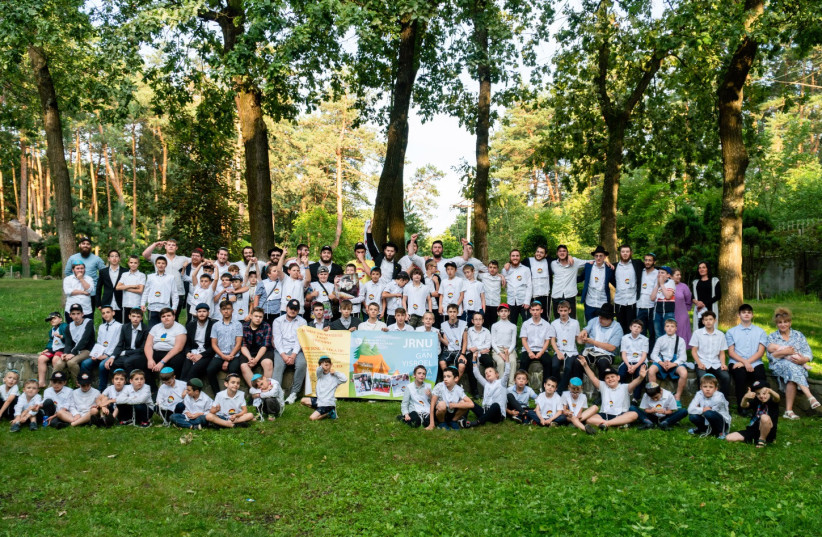  'Gan Israel' camps are a collaborative endeavor by Chabad's rescue center, The Jewish Relief Network Ukraine (JNRU), Mosaic United, and the Diaspora Affairs and the Fight against Antisemitism ministry. (photo credit: JNRU)
