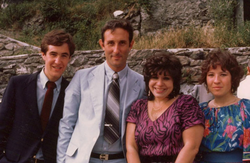  Florence Berger, second from right, with her husband Toby and their children on a trip to Europe in the 1980s. (photo credit: Courtesy Yale Class of 1962 via JTA)