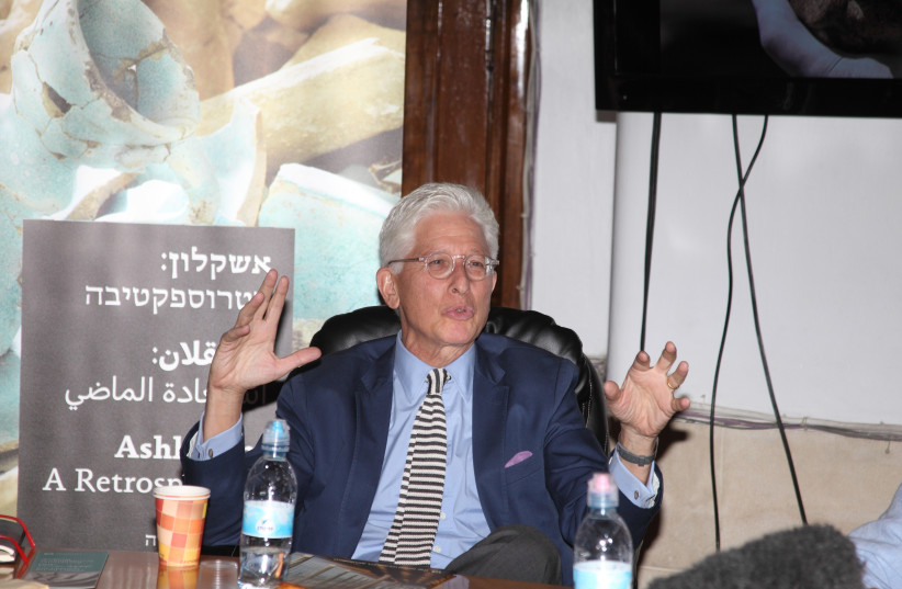  Then the director of the Israel Museum, James Snyder appears at the Rockefeller Museum during a press conference about thirty years of archaeological excavations in Ashkelon which culminated in the discovery of the first Philistine cemetery ever found in Jerusalem, Israel, July 10, 2016.  (photo credit: DAN PORGES)