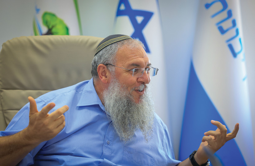  YESHA COUNCIL head Shlomo Neeman: ‘Sovereignty is ideology. It is faith. But it is also about day-to-day living.’  (photo credit: MARC ISRAEL SELLEM/THE JERUSALEM POST)