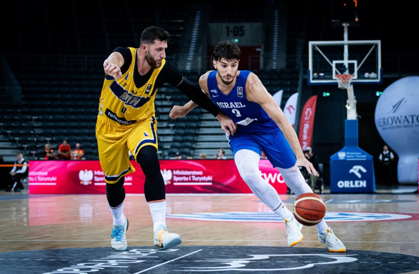  Israel National Basketball Team faces off against Bosnia and Herzegovina. (photo credit: FIBA)