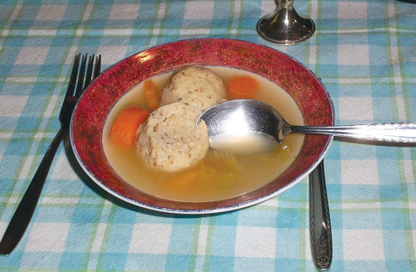  The ultimate Jewish dish? Matzah ball soup. (photo credit: SoulSkorpion/Wikipedia)