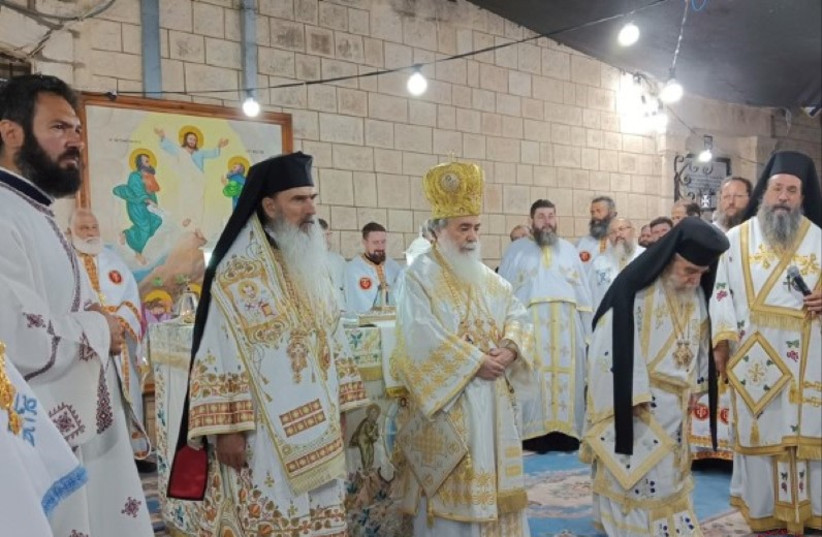 The feast of the Transfiguration was celebrated by the Patriarchate on Mount Tabor on Saturday, August 19, 2023 (photo credit: COURTESY OF LATIN PATRIARCHATE OF JERUSALEM)