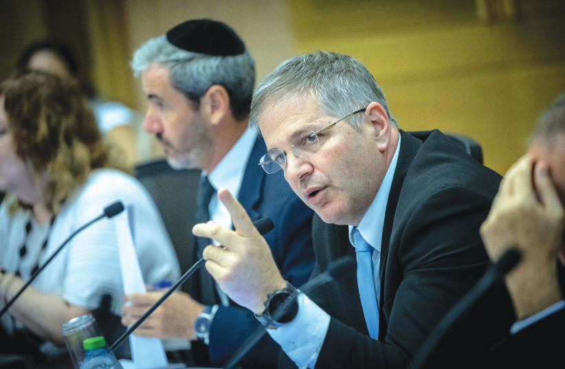  EDUCATION MINISTER Yoav Kisch attends a meeting of the Knesset Education Committee, earlier this month.  (photo credit: YONATAN SINDEL/FLASH90)