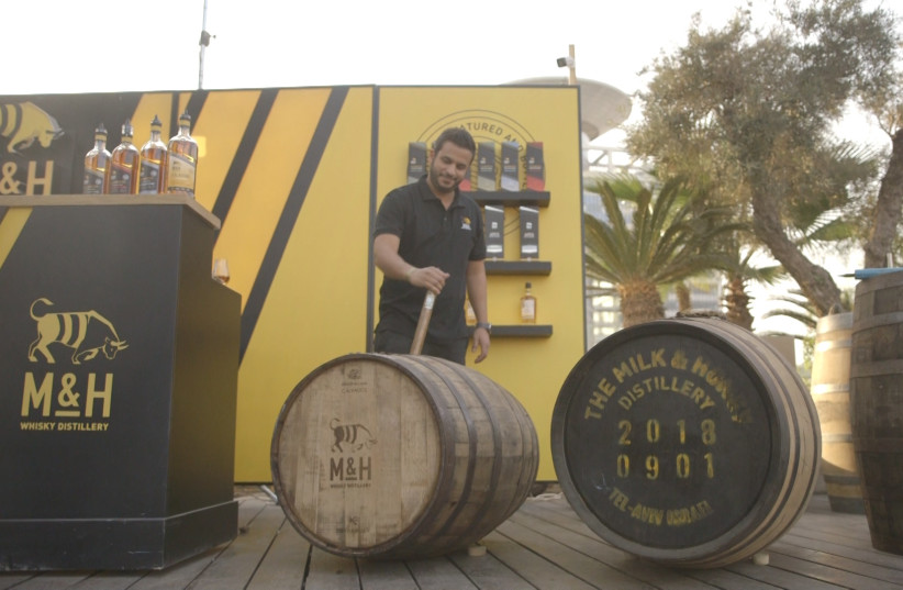  THE M&H distillery rolls out the barrels. (photo credit: Eran Paz)