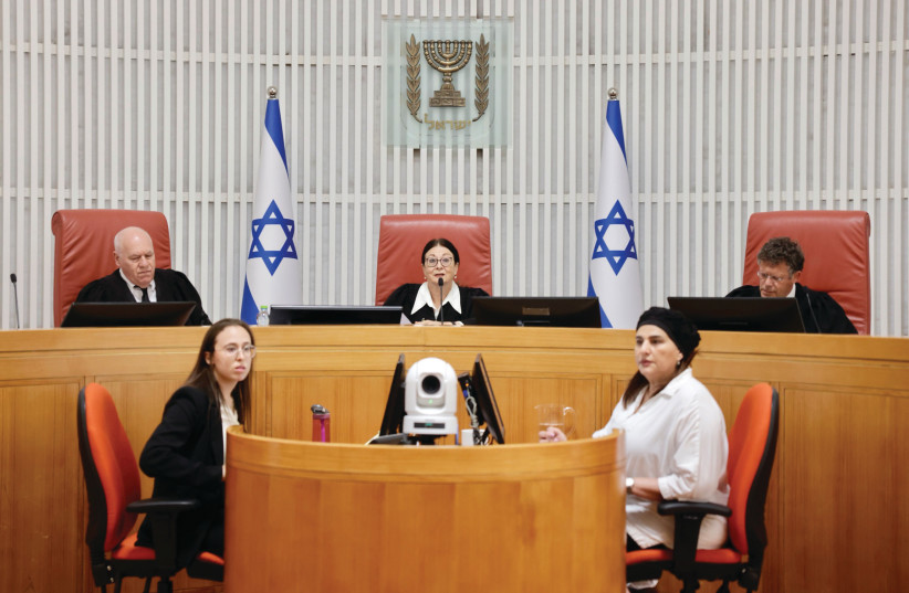  ONLY JUDGES who are in line with the political agenda of the Supreme Court are chosen to be judges and move up the ladder, argues one democracy researcher. (photo credit: MARC ISRAEL SELLEM/THE JERUSALEM POST)