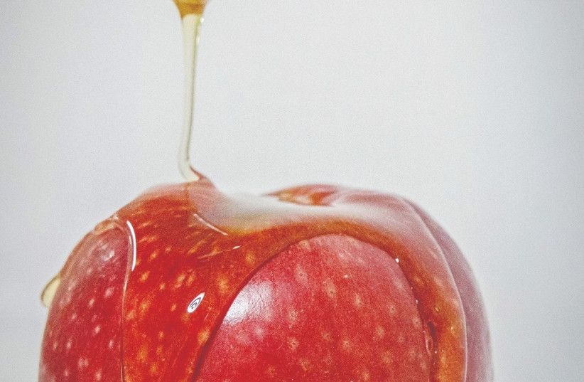  APPLE AND honey – two symbols of Rosh Hashanah. It is the nuanced differences between Jews from around the world, that compose the beautiful mosaic called Jewish tradition, says the writer. (photo credit: Chaim Goldberg/Flash90)