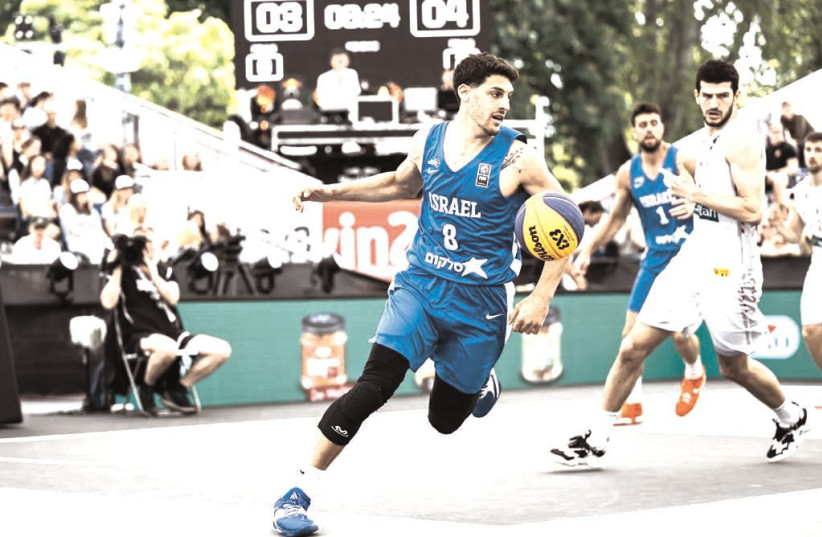  HAPOEL BEERSHEBA guard Joaquin Szuchman will feature for Team Israel in this week’s FIBA 3X3 Europe Cup being played at the Sultan’s Pool in Jerusalem. (photo credit: FIBA/COURTESY)
