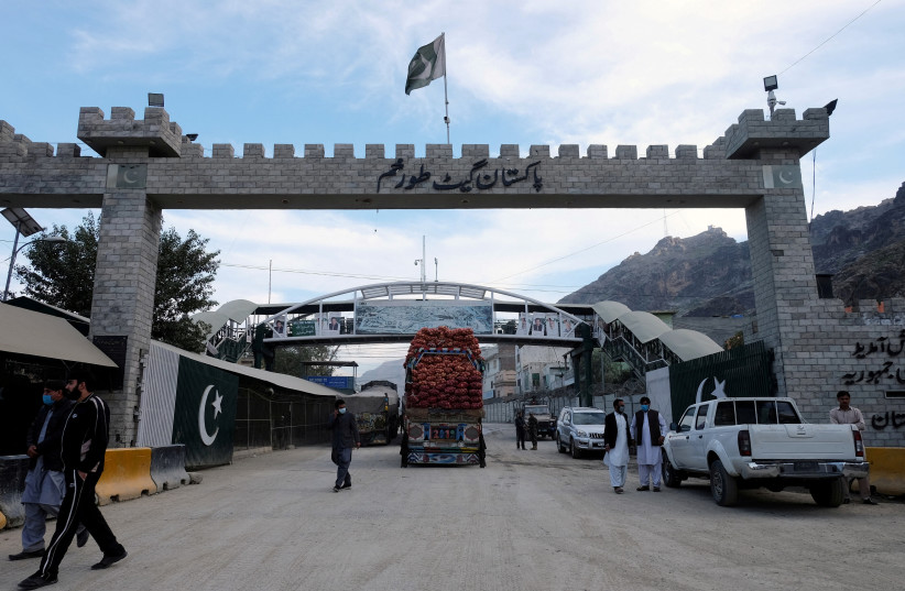   A general view of the border post in Torkham, Pakistan, December 3, 2019. (photo credit: REUTERS/ALASDAIR PAL)