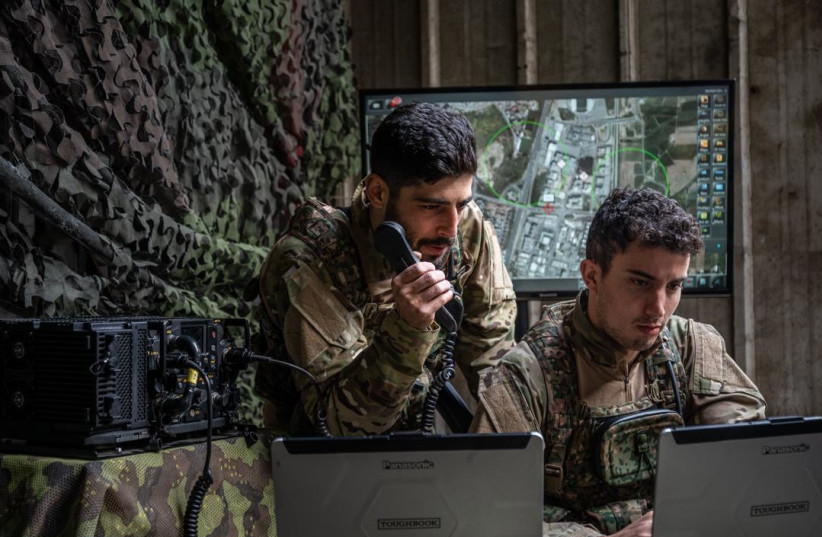  Elbit's TORCH-X Fire application from their C4I system. (photo credit: ELBIT SYSTEMS)