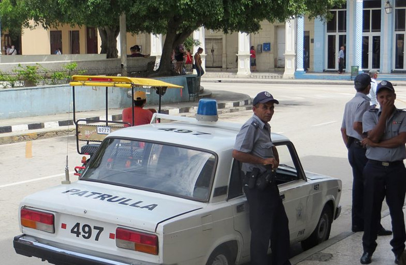 Police in Cuba, 2013. (photo credit: Wikimedia Commons)