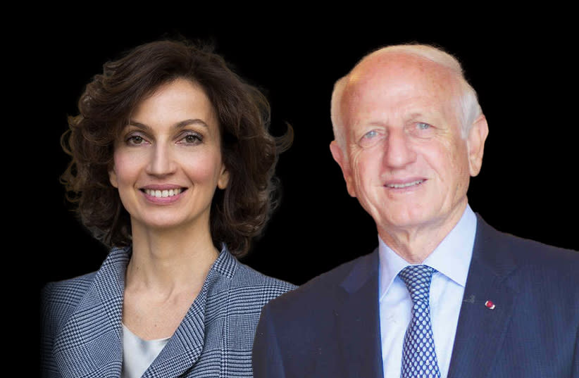  UNESCO Director-General Audrey Azoulay and adviser to the king of Morocco André Azoulay. (photo credit: Courtesy, MARC ISRAEL SELLEM)