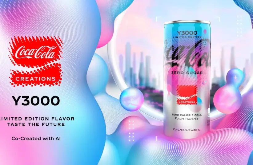  The AI-designed Coca-Cola Y3000. (photo credit: COCA-COLA)