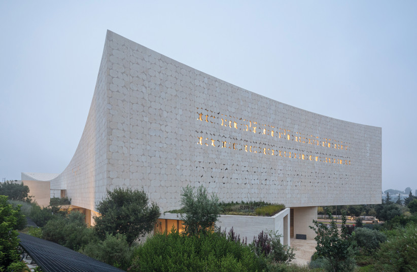  THE NEW National Library of Israel building. (photo credit: Laurian Ghinitoiu)