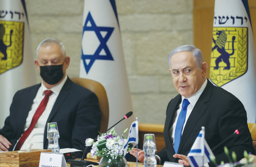  MUTUAL RECRIMINATIONS in public by Benjamin Netanyahu and his current main political alternative Benny Gantz do not accomplish anything, argues the writer. (photo credit: Amit Shabi/Flash90)