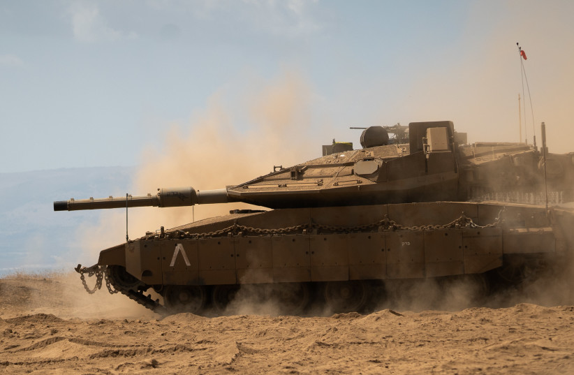  The new Israeli "Barak" tank. (photo credit: DEFENSE MINISTRY, IDF)