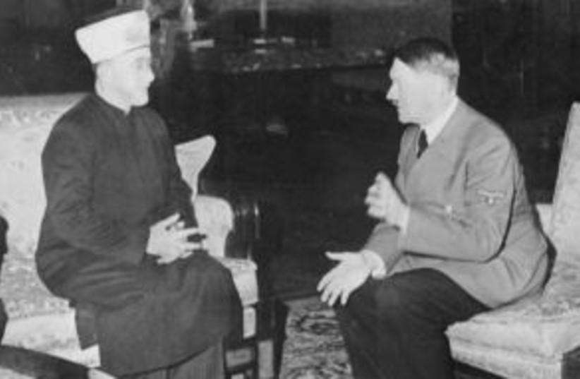  DURING WORLD WAR II, the Grand Mufti collaborated with Hitler, broadcasting propaganda and recruiting Bosnian Muslims for the Waffen-SS. (photo credit: Wikimedia Commons)