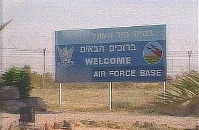 airforcebasesign 298 (photo credit: Channel 10)