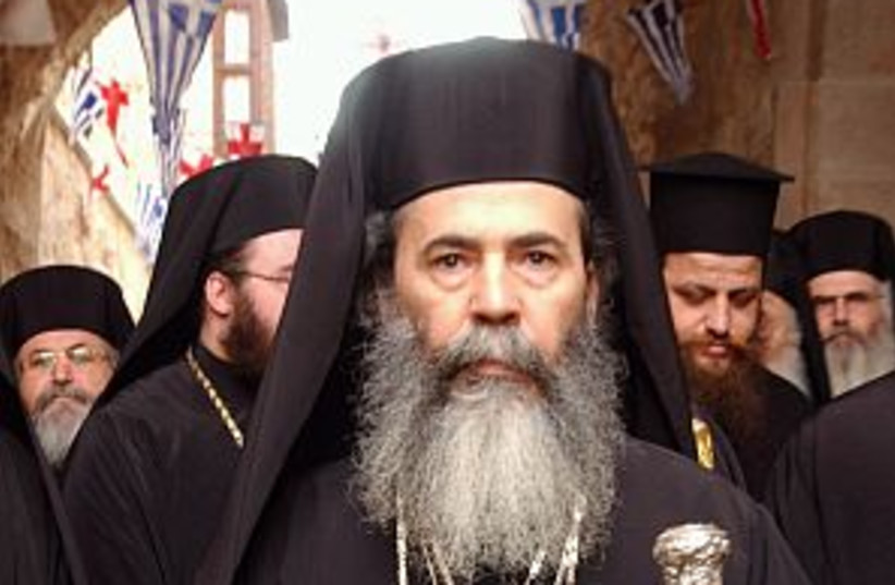 patriarch theophilos aj (photo credit: Ariel Jerozolimski)