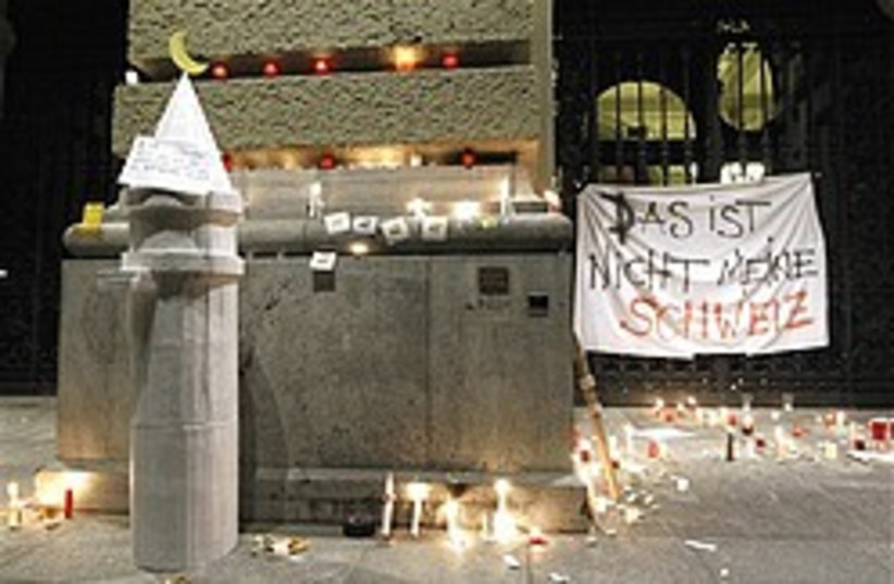 swiss minaret ban protest 248 88 ap (photo credit: AP)