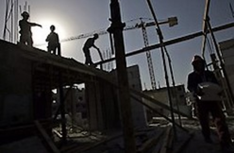 West Bank construction work [illustrative] (photo credit: AP)