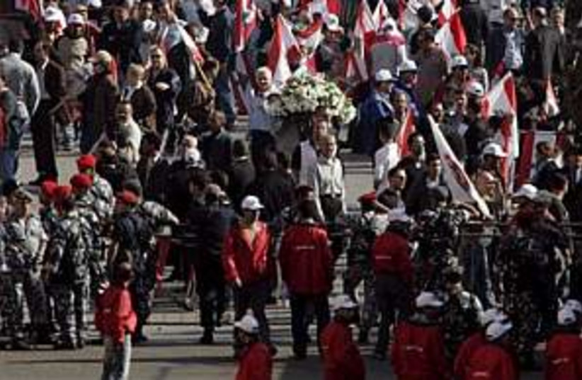 lebanon gemayel funeral  (photo credit: AP)