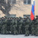 Russian servicemen take part in the ceremony marking the beginning of the withdrawal of peacekeeping troops of the Collective Security Treaty Organisation (CSTO) from Kazakhstan, in Almaty, Kazakhstan, January 13, 2022.