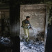  Israeli soldier around the destruction caused by Hamas terrorists in Kibbutz Nir Oz on October 7, 2023, near the Israeli-Gaza border, in southern Israel, October 30, 2023.