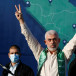  Hamas Gaza Chief Yahya Al-Sinwar gestures during an anti-Israel rally in Gaza City, May 24, 2021