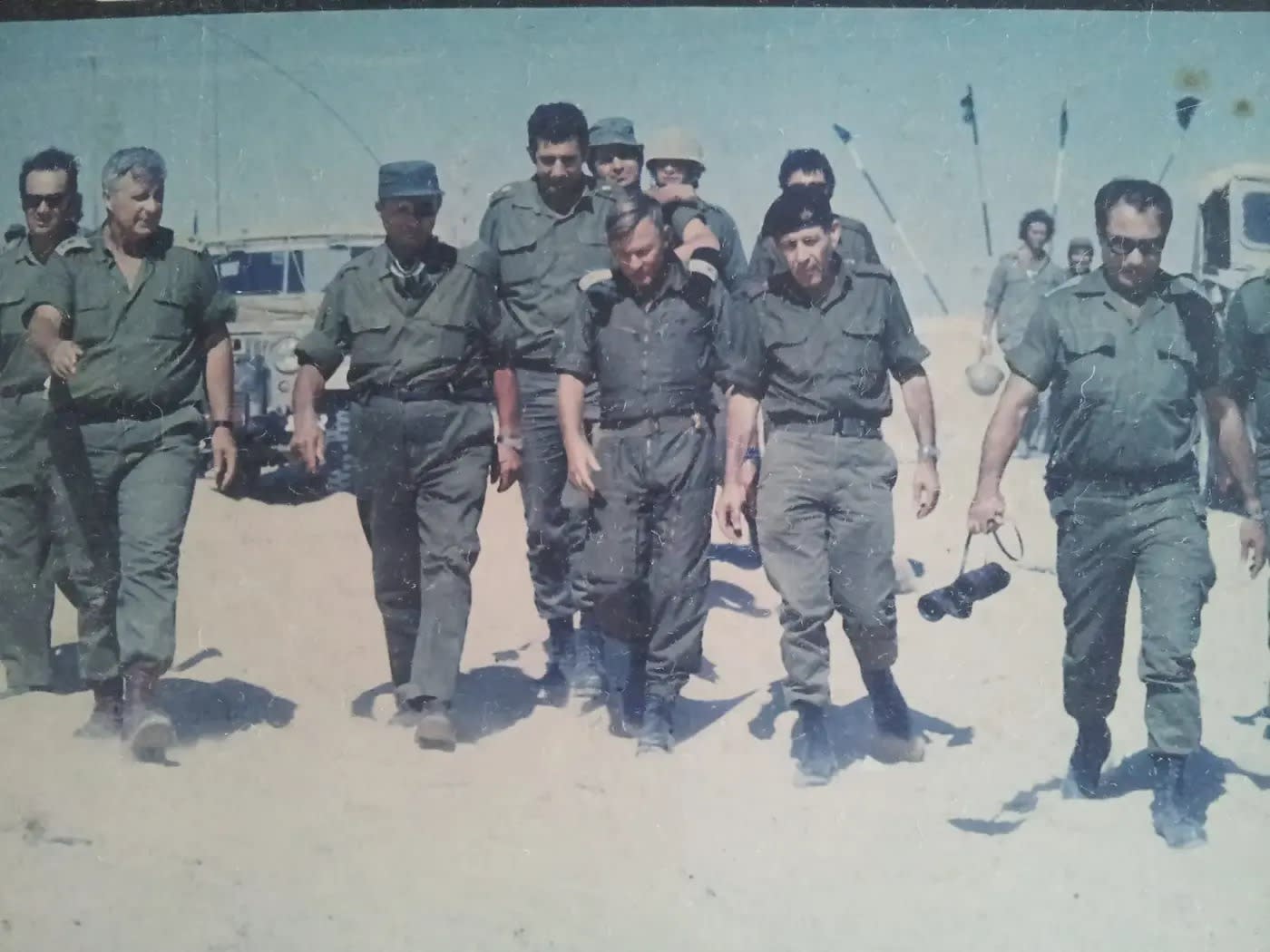  Moshe Dayan and Ariel Sharon in the Yom Kippur War (credit: Uri Dan / Official Site)