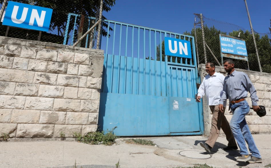 Escuela de la UNRWA (crédito: REUTERS)