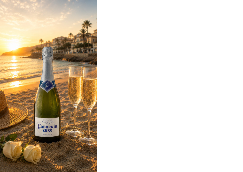 Codorníu ZERO – alcohol-free sparkling drink.