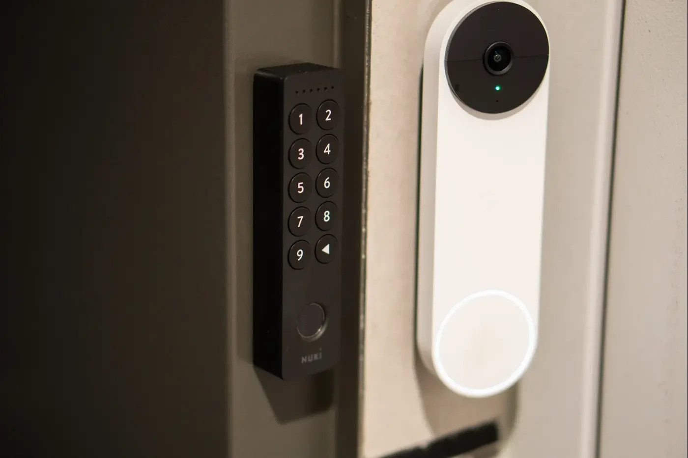 To the sensor, you can also add an external keypad with a six-digit access code and a fingerprint reader