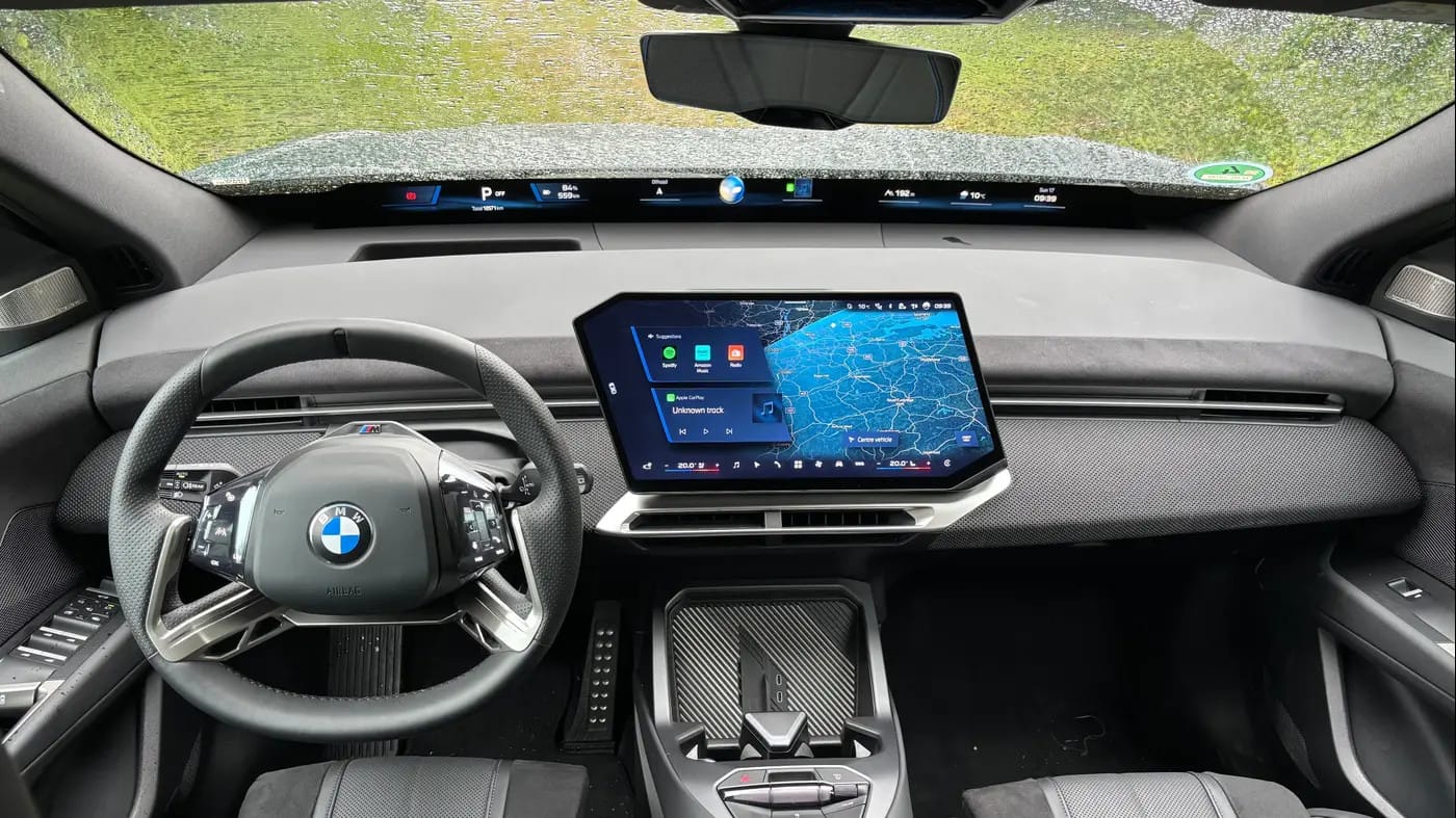 The panoramic screen across the windshield looks like a gimmick but works brilliantly. The same cannot be said for the multimedia screen.