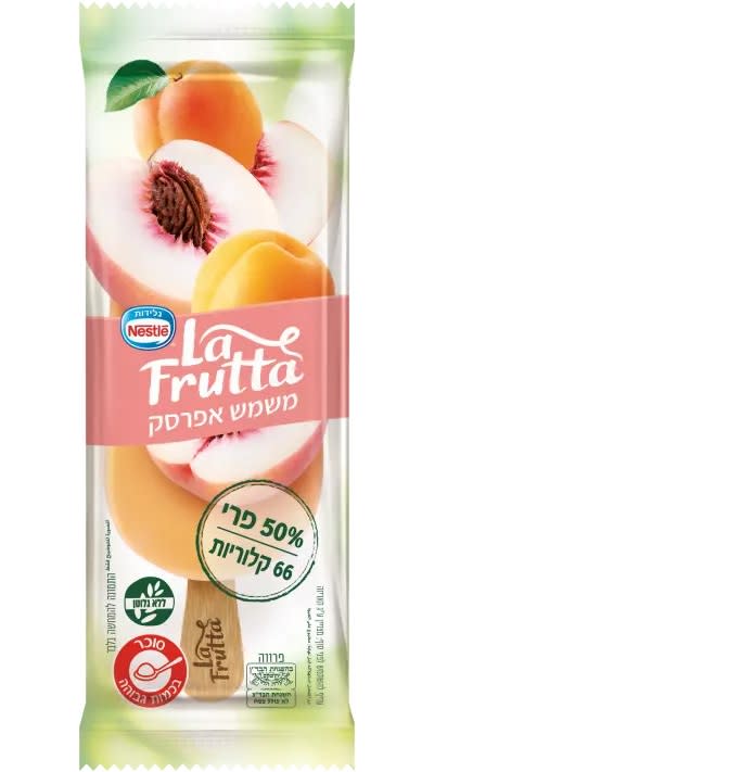 Nestle's La Frutta peach–apricot, Price: NIS 4.50–15.90