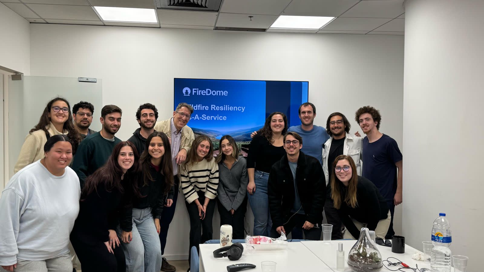 TAU's Liberal Arts BA alumna Galit Shapira with Onward interns.