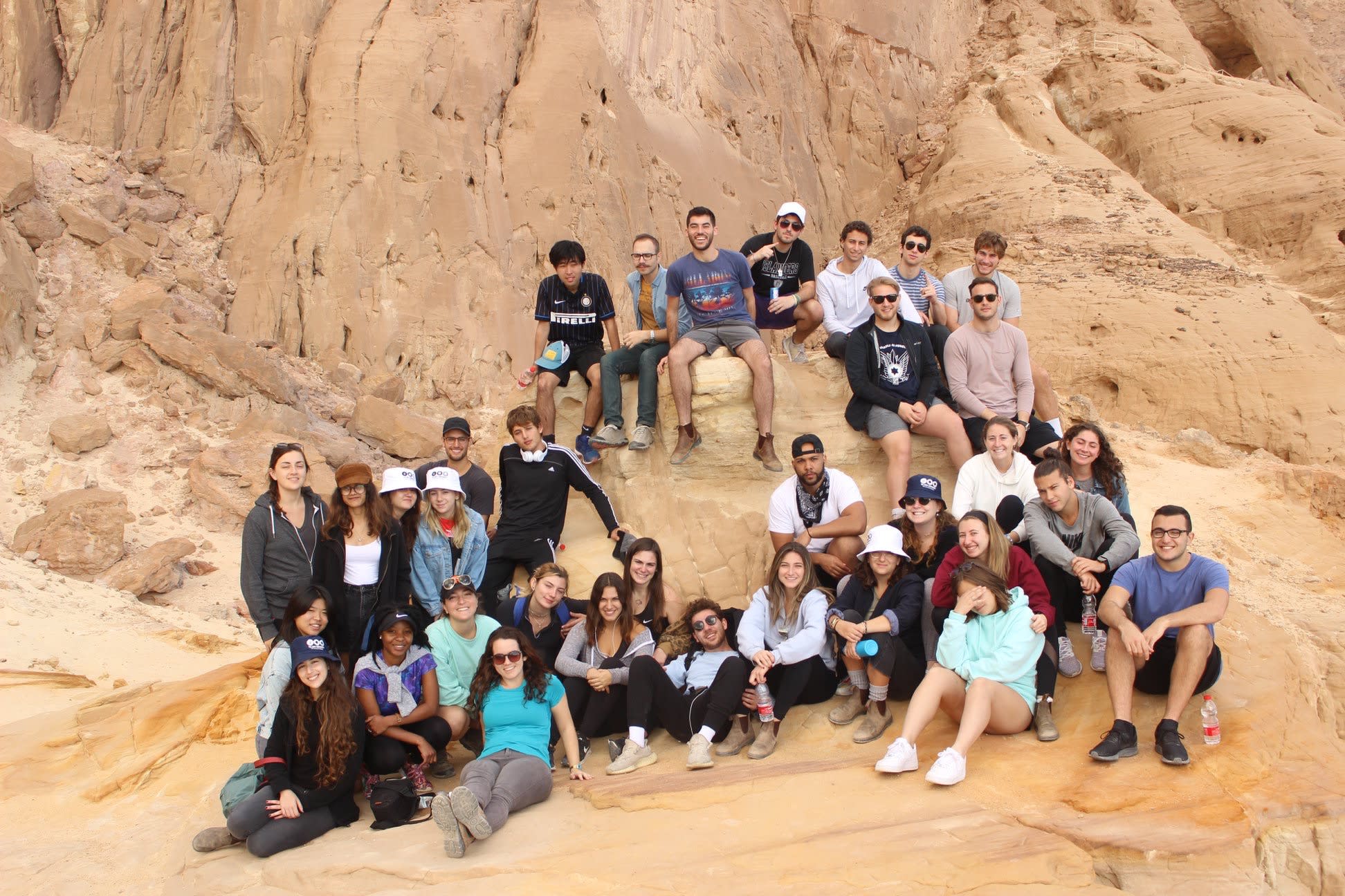 On a field trip with TAU classmates.