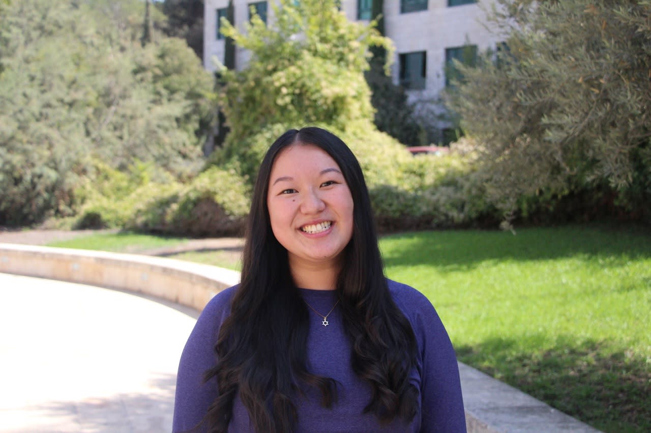 Liat Mott, an international BA student at HUJI's Rothberg International School.