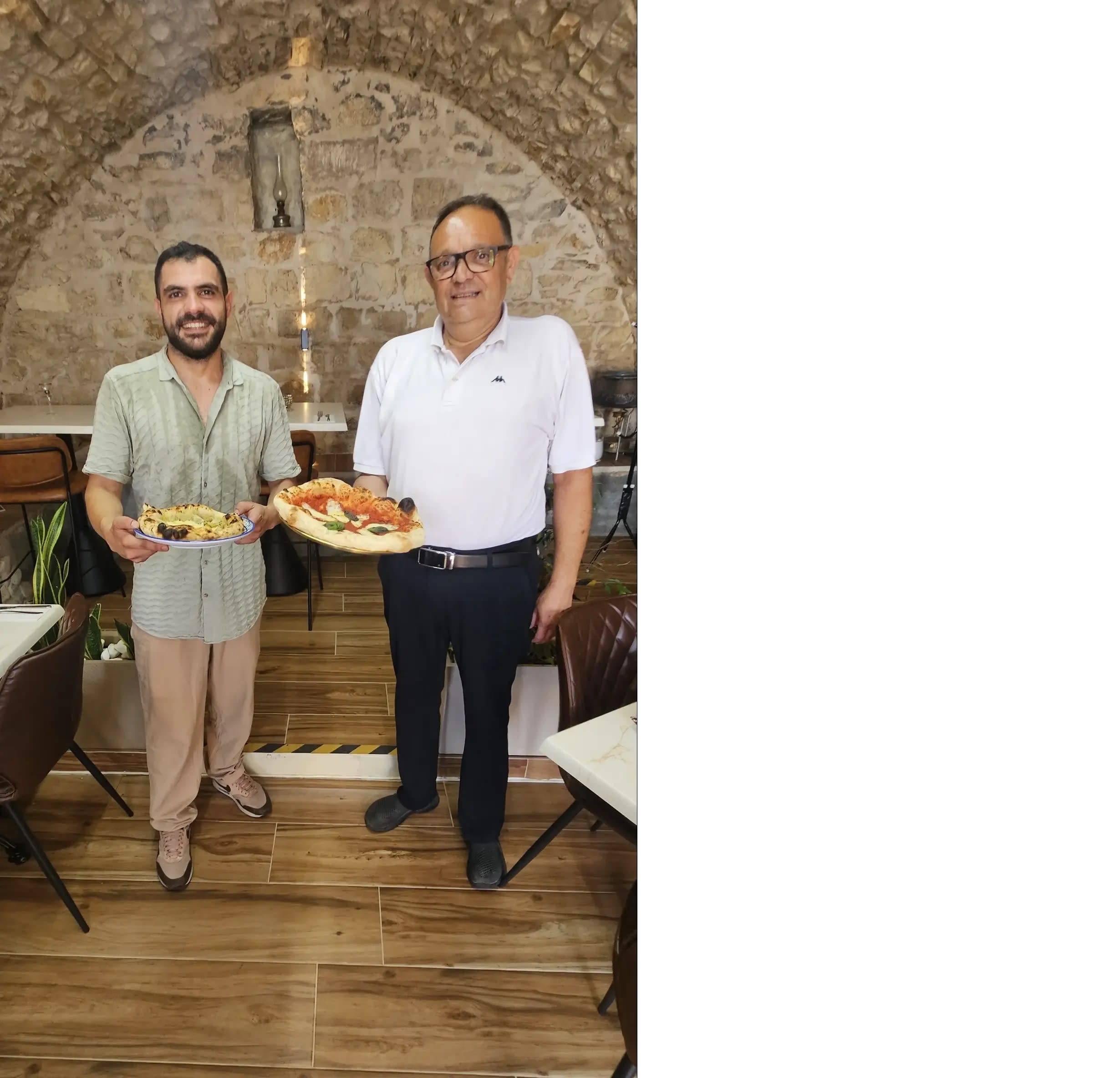 Boulos and Alaa Khoury and their amazing pizza